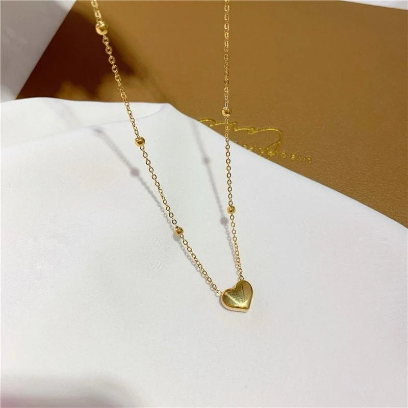 Stainless steel heart necklace
