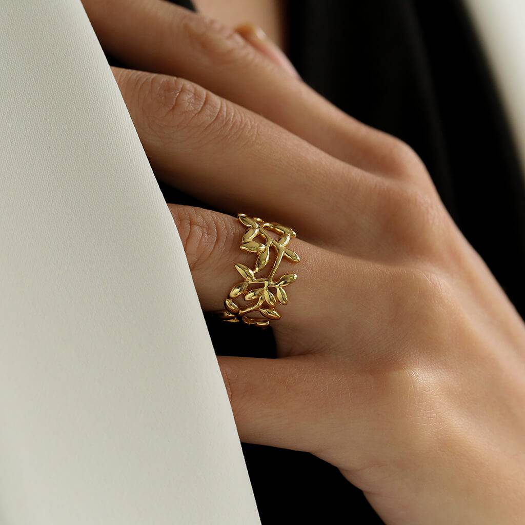 Leaf Adjustable ring