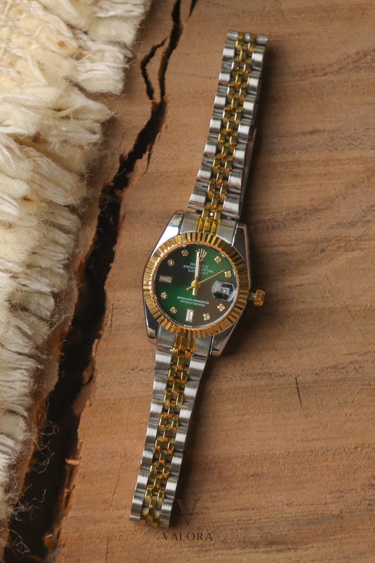 Rol-ex Twotone Green Edition Premium