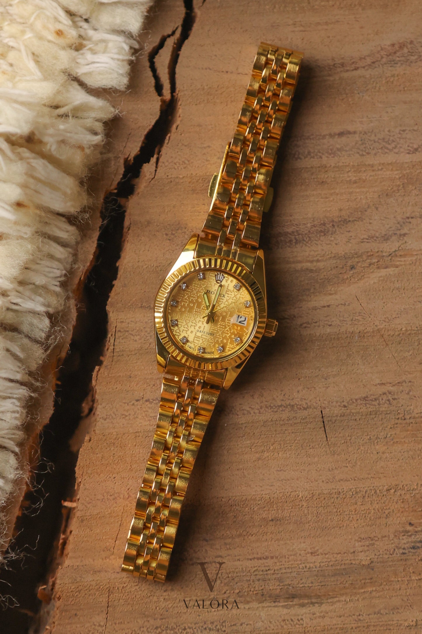 Ro-lex Mini Golden Datejust