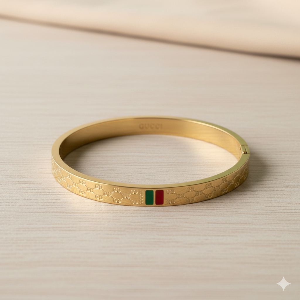 Red & green guccii bracelet