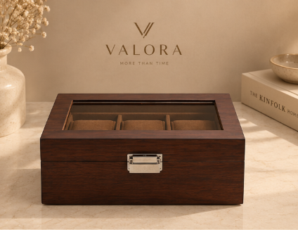 Wooden Watch Organiser - 3 slot