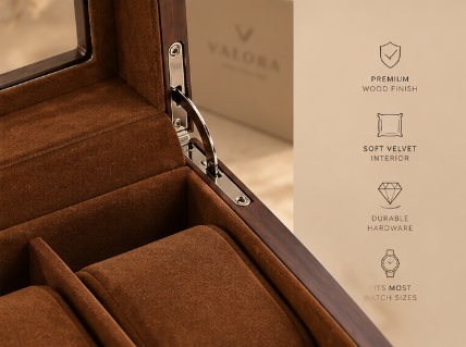 Wooden Watch Organiser - 3 slot