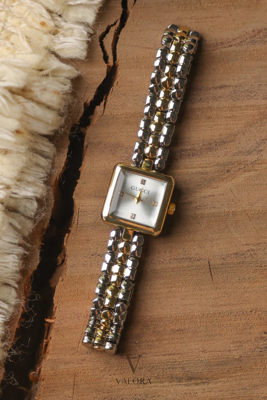 Gu-cci Twotone Square Dial