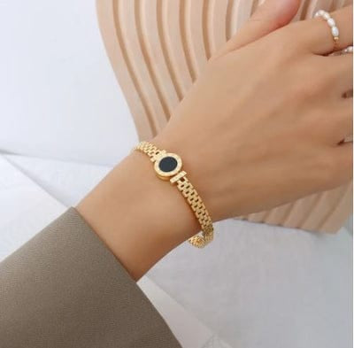 Black stone bracelet