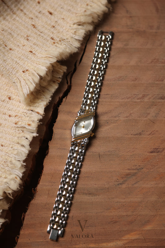 Di-or Whispering Two Tone Silver Dial