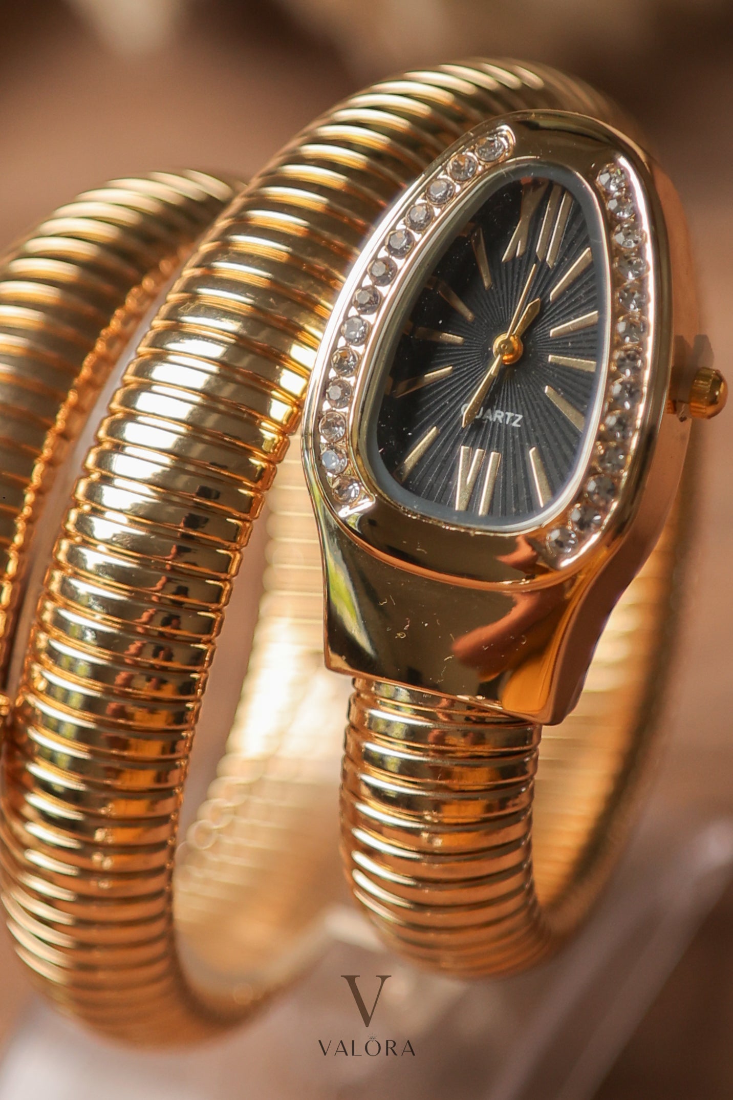 Lx Snake Golden Black Dial