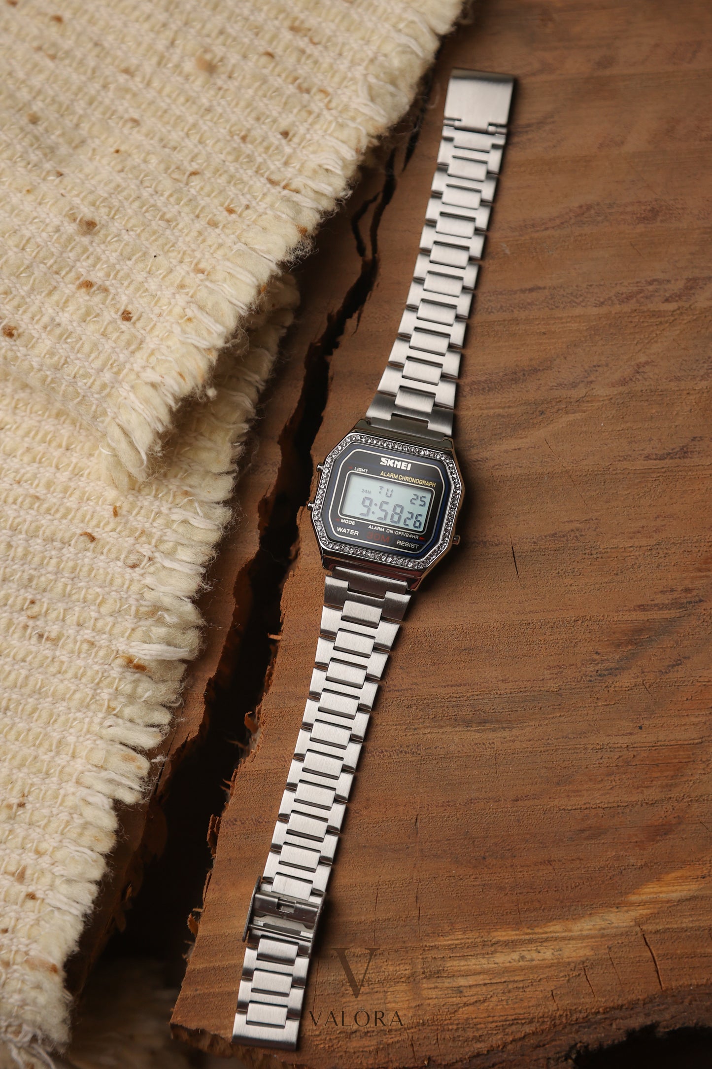 Sk-mei Golden Vintage Silver Bezel