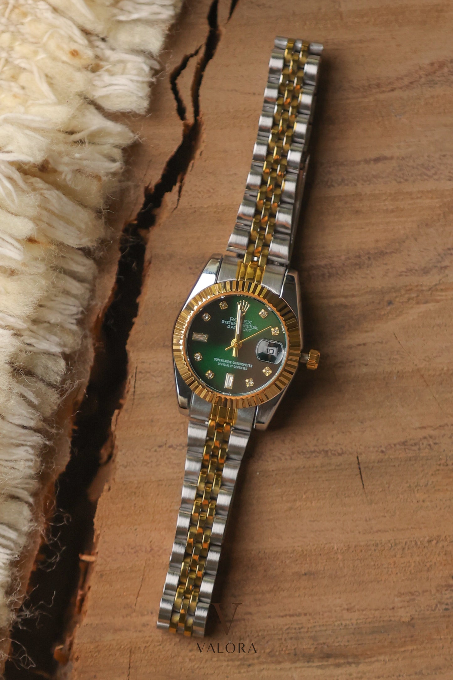 Rol-ex Twotone Green Edition Premium