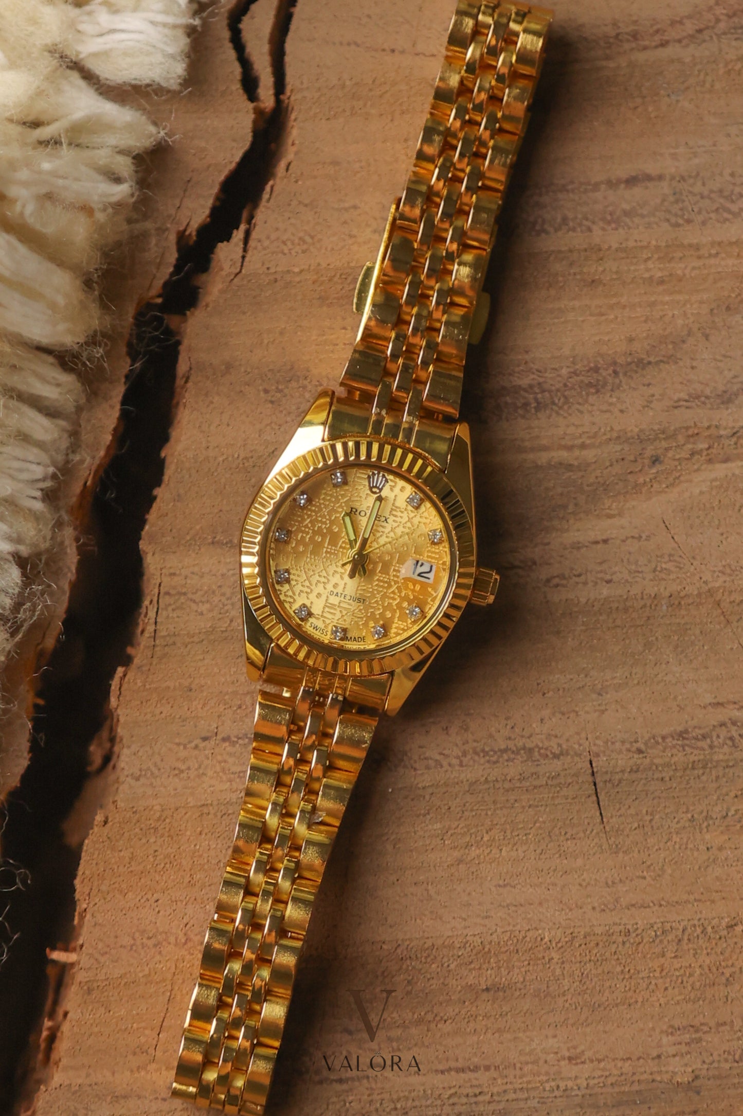 Ro-lex Mini Golden Datejust