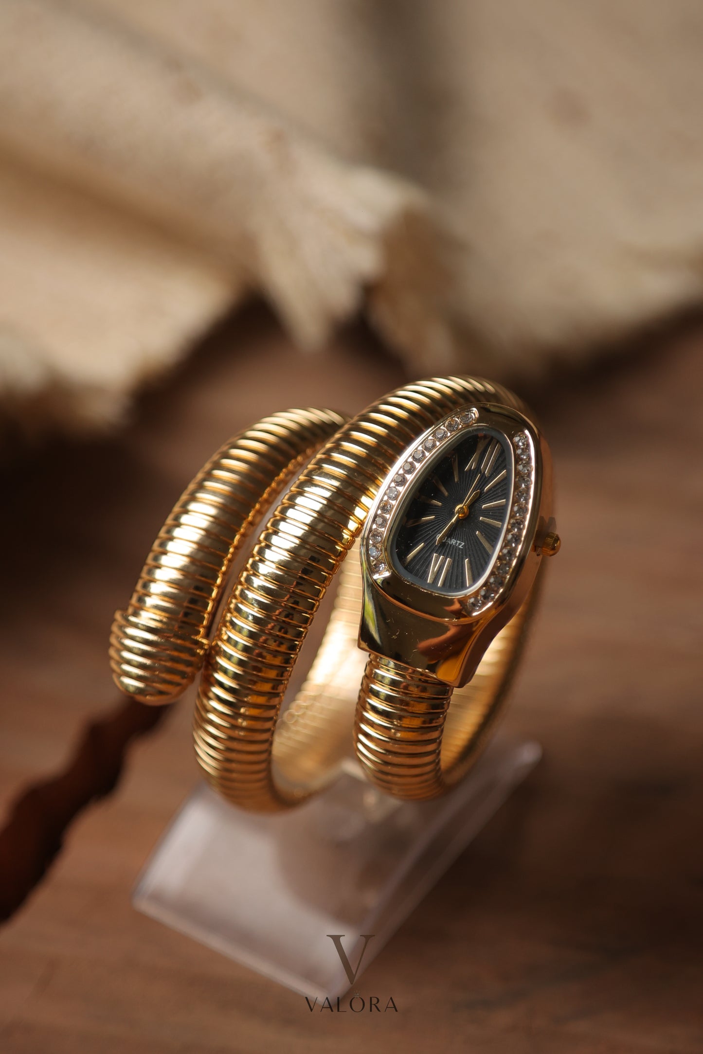 Lx Snake Golden Black Dial