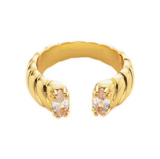 Diamond adjustable ring