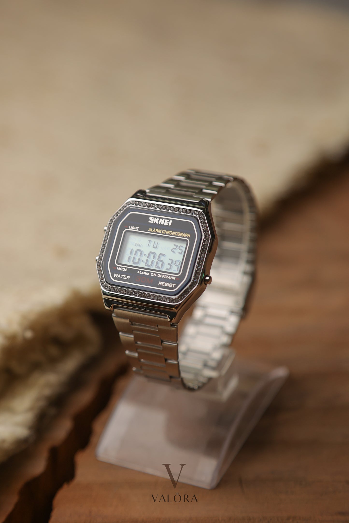 Sk-mei Golden Vintage Silver Bezel
