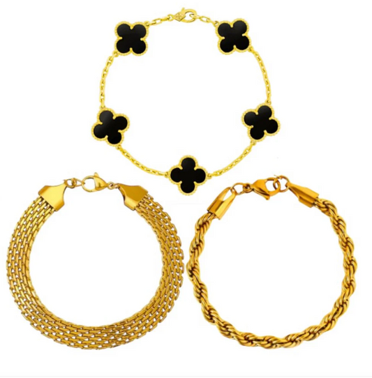 Milas, Rowena & Clover Bracelet Stack