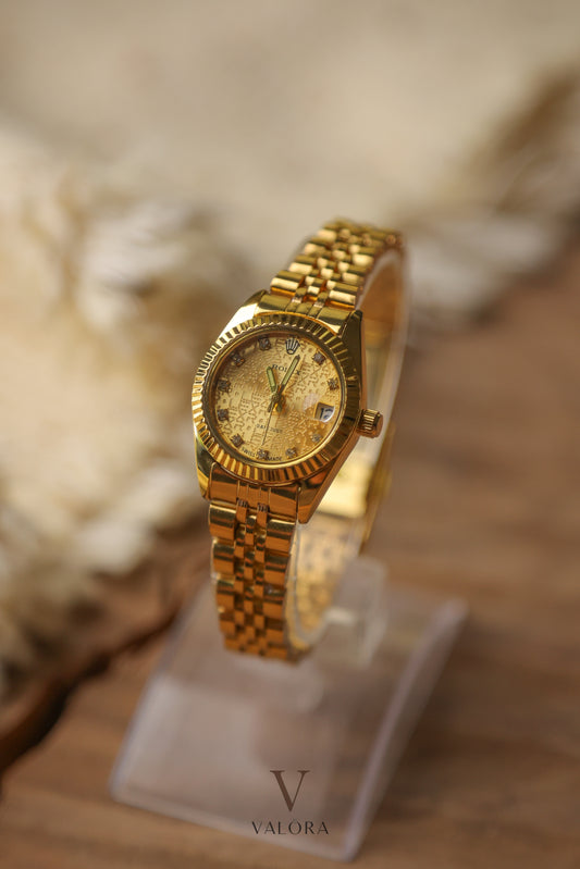 Ro-lex Mini Golden Datejust