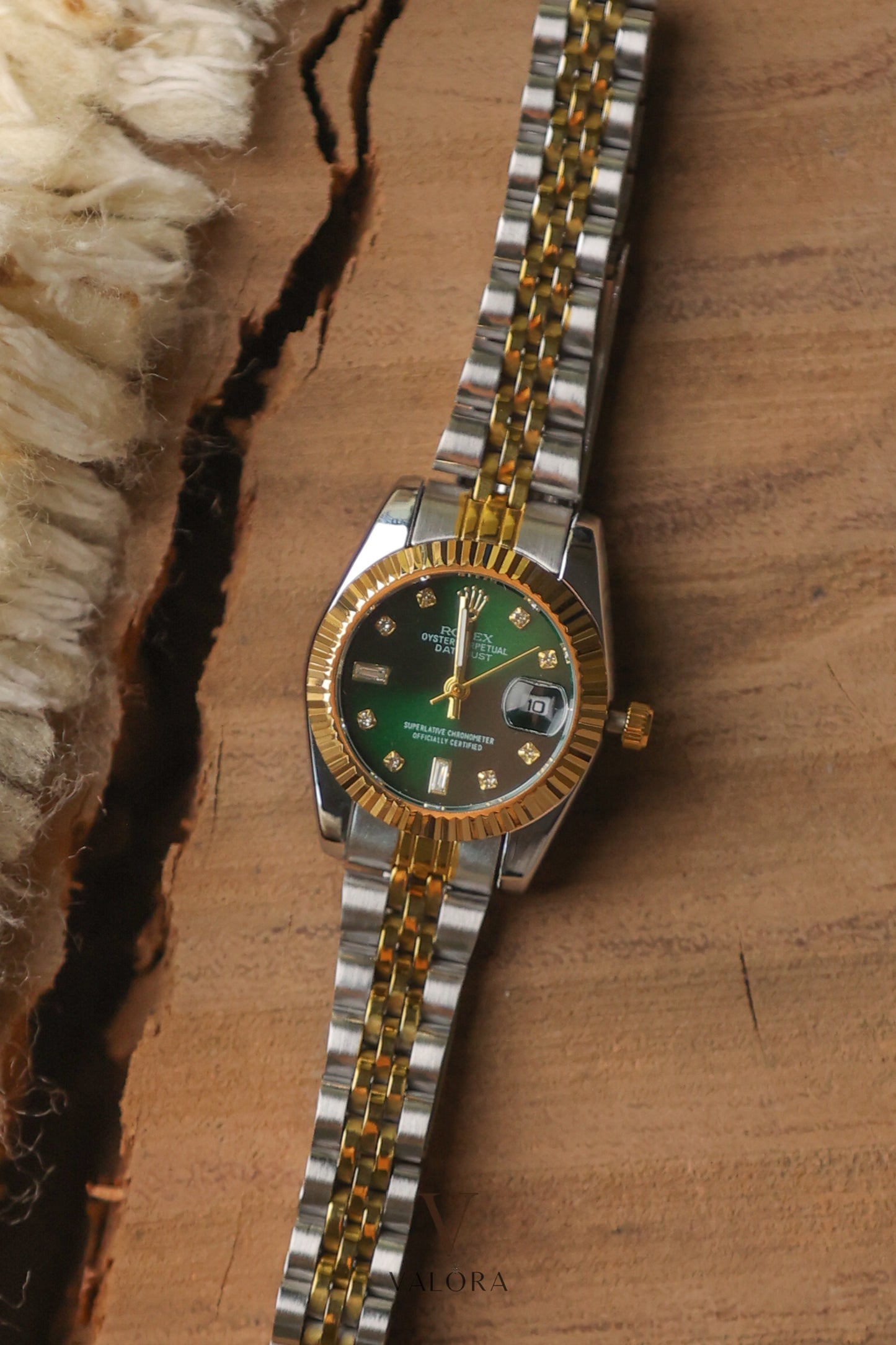 Rol-ex Twotone Green Edition Premium
