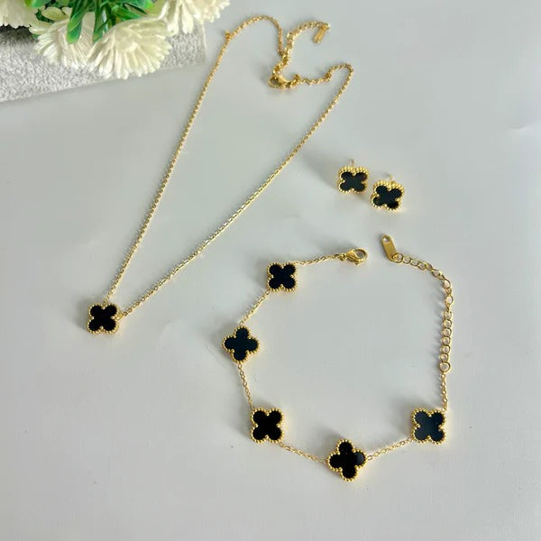 Four Leaf clover jewellery Set