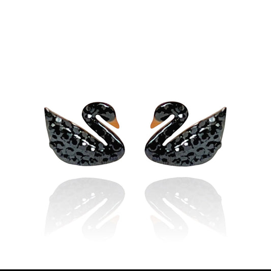 Swan studs (earrings)
