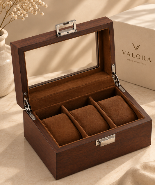 Wooden Watch Organiser - 3 slot
